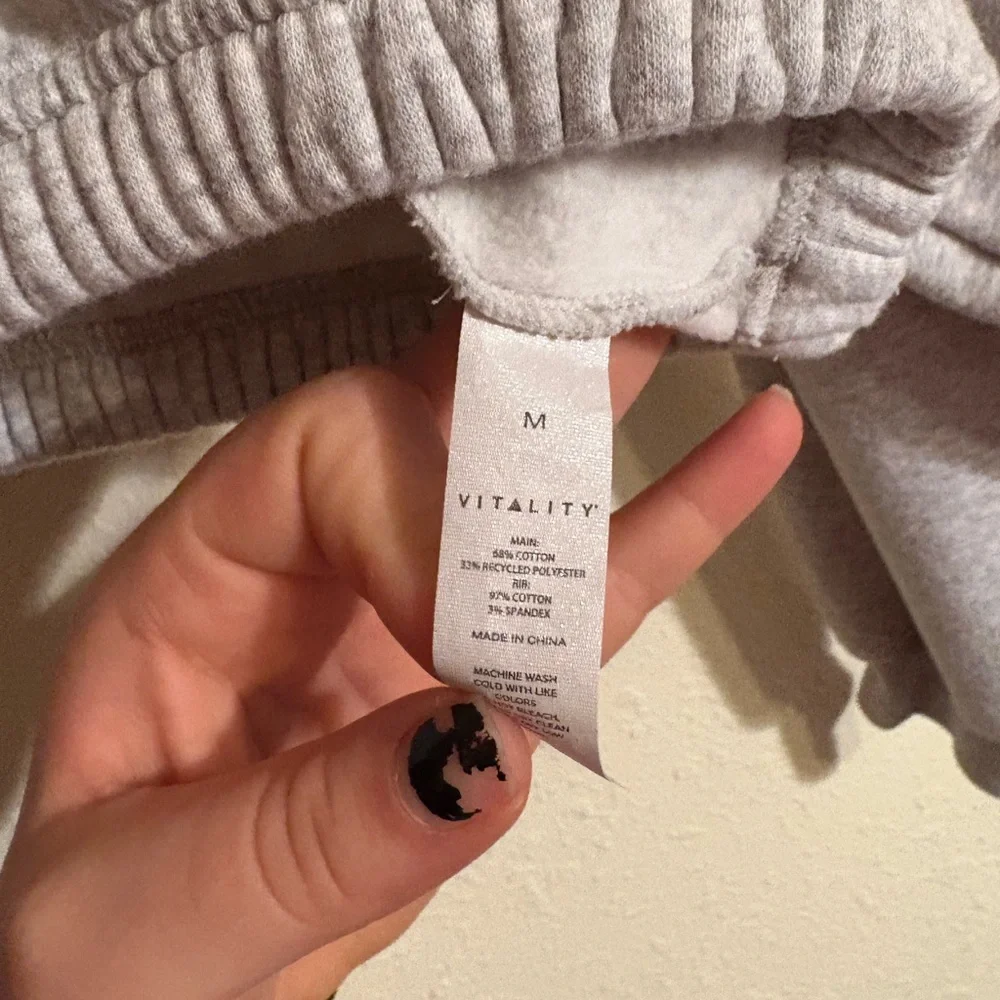 Vitality Gray Cropped Sweatshirt - Picture 2 of 2